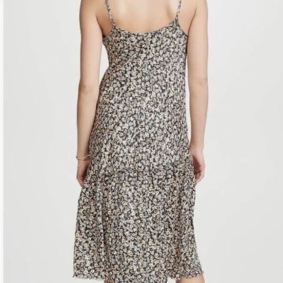 National Ltd floral slip dress small midi spaghetti strap ditsy bohemian flowy - Picture 2 of 6